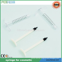 1ml plastic syringe for cosmetic